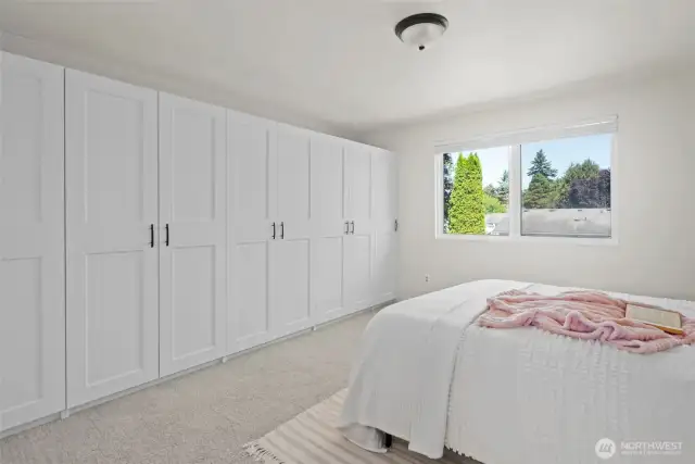 Abundant cabinetry for storage