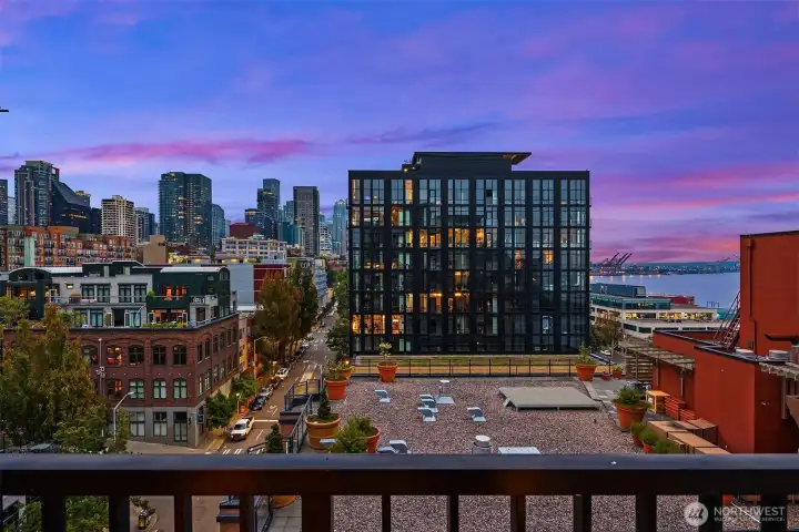 South facing view from the homes deck on the 8th floor.