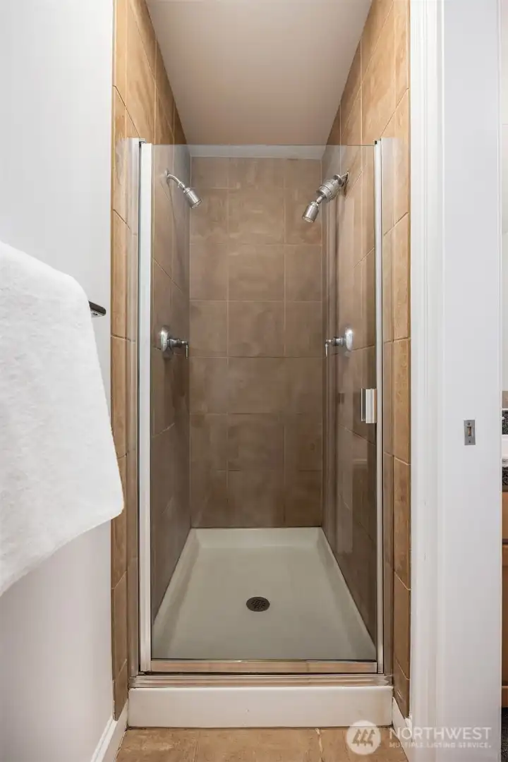 Primary shower.