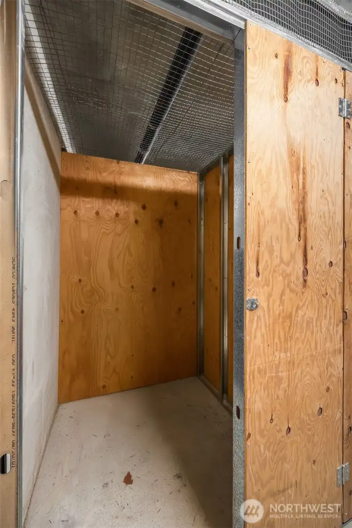 Storage unit #31 is on floor B near parking space off lower South elevator.