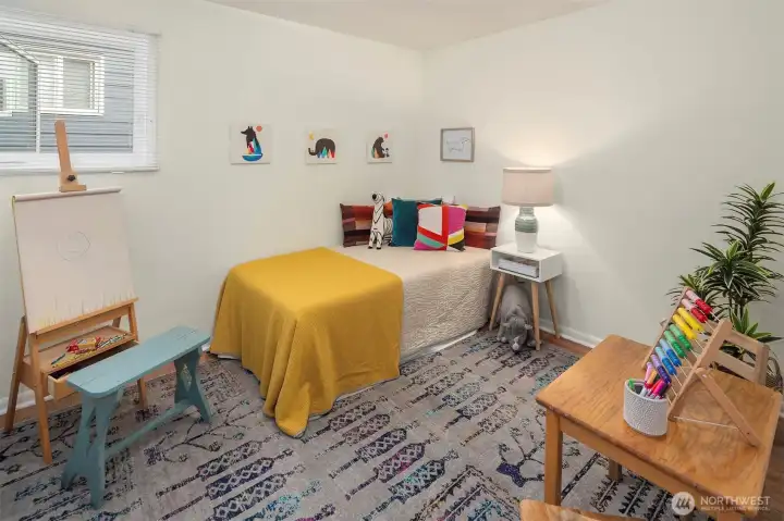 The third bedroom highlights the great use of space in this home. There's nowhere too small!