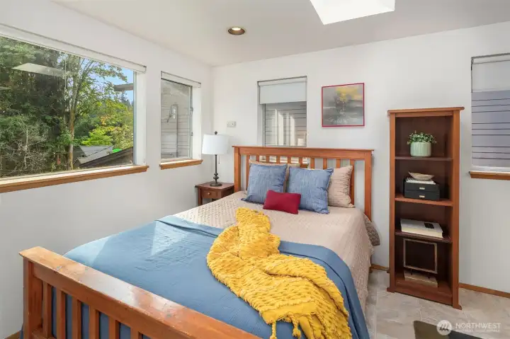 The studio has great space to utilitize it as a guest bedroom, airbnb, crafting suite, you name it!