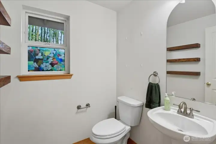 This is the main floor half bath.