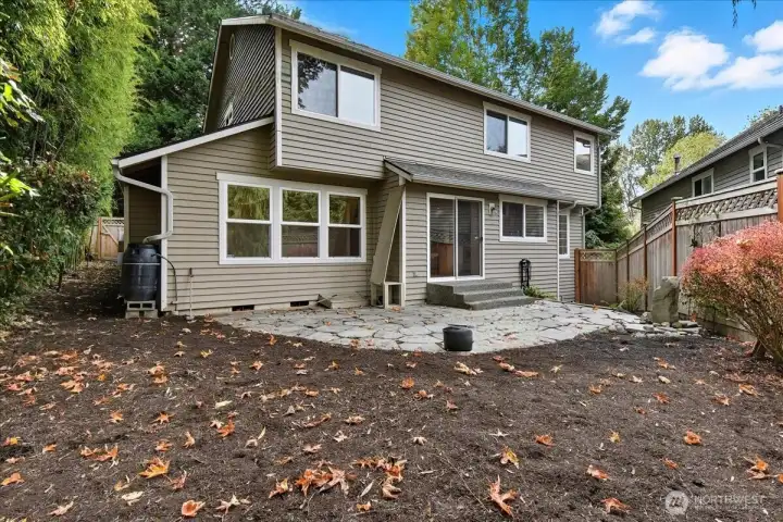 Another view of the back yard.  There is additional yard on the side and the front.