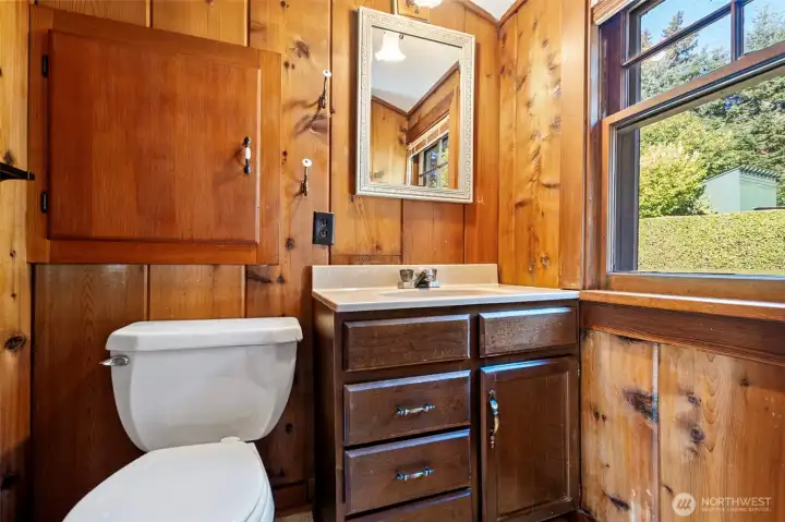 Upstairs half bathroom