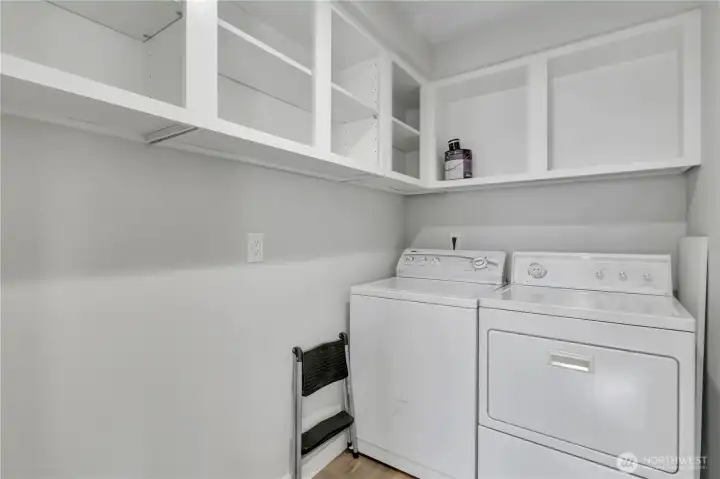 In unit-laundry/utility/pantry room.