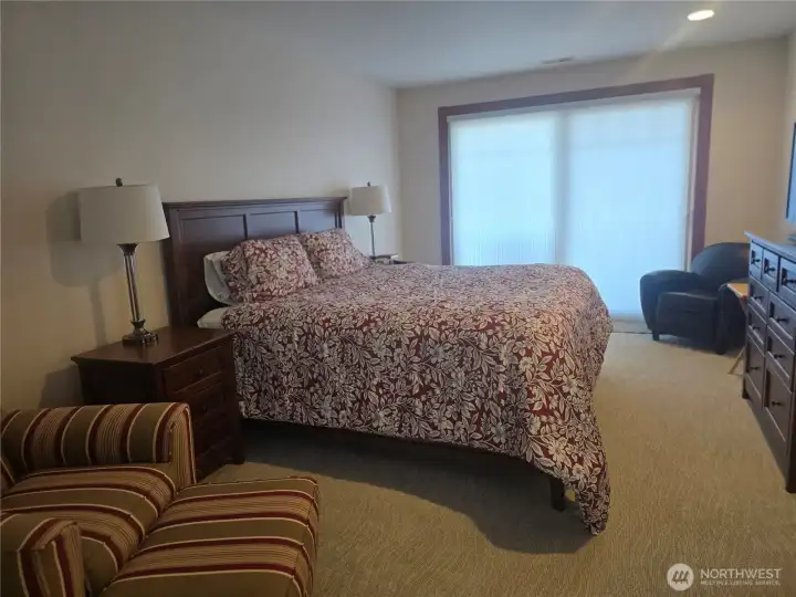 Access to the deck from the primary