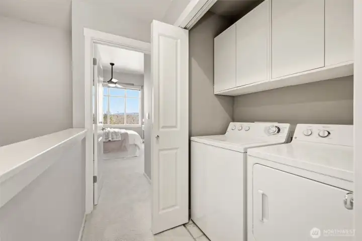 Washer and Dryer in hallways upstairs