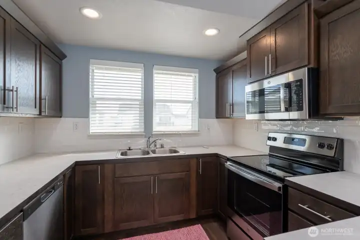 Crown molding adds nice accent.