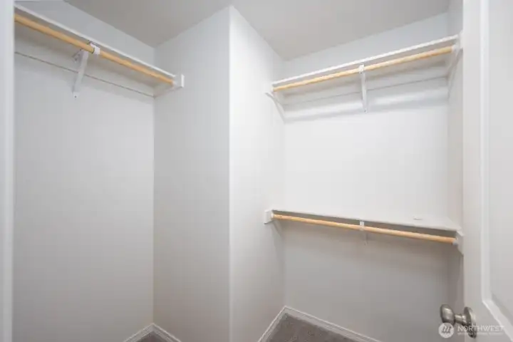 Huge closet space in guest bedroom