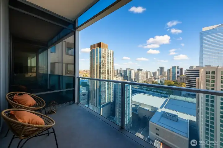 Unit private balcony  for morning coffee or sunset reflections