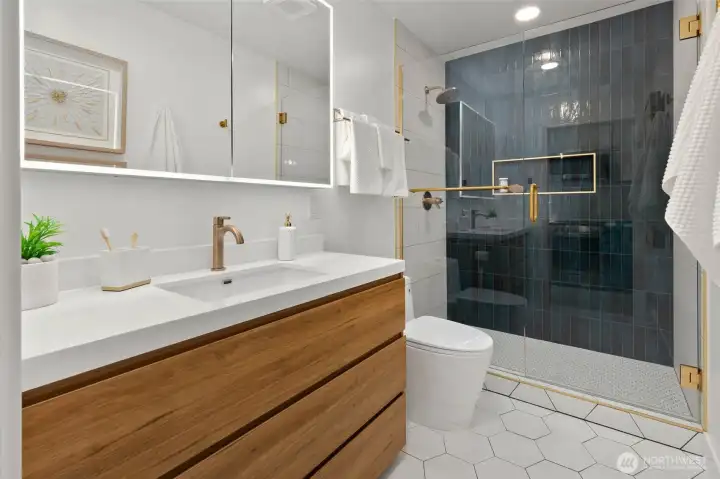 This fabulous bonus room offers endless possibilities — use it as a mud room, office, extended kitchen storage, dog wash station, and more!