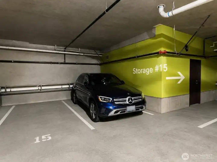 Dedicated parking spot in the garage