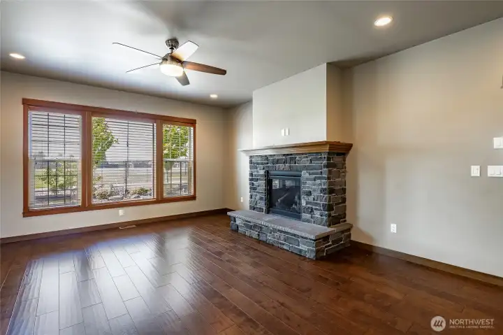 Gas fireplace featured in Great room and Air-Conditioning for the summer. Gas fireplace featured in Great room and Air-Conditioning for the summer.