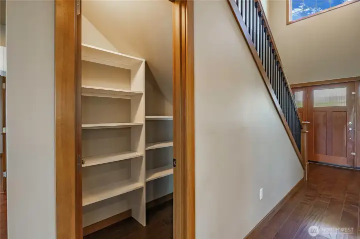 Pantry next to kitchen. Pantry next to kitchen.