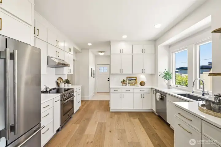 beautiful chef's kitchen with stainless steel appliances beautiful chef's kitchen with stainless steel appliances