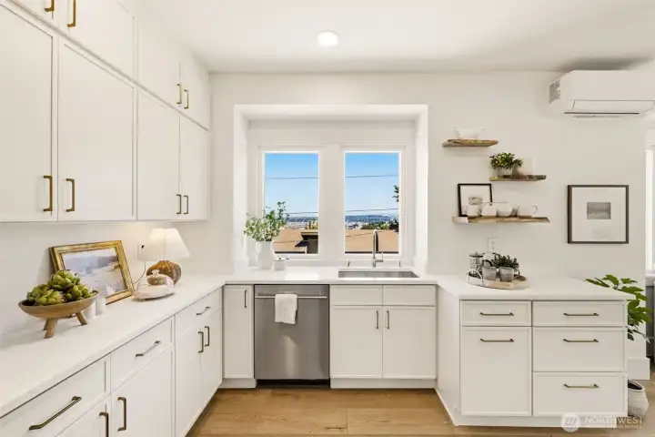plenty of counter space and room for an island cart plenty of counter space and room for an island cart
