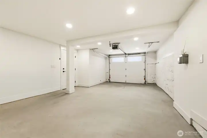 large 1-car garage, EV charger ready large 1-car garage, EV charger ready