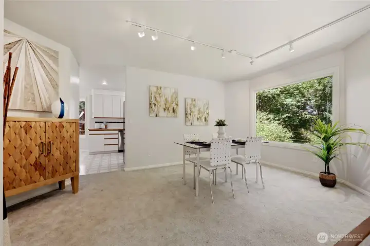 Every room has a window to bring in the lush green surroundings; nearly like living in a tree house!
