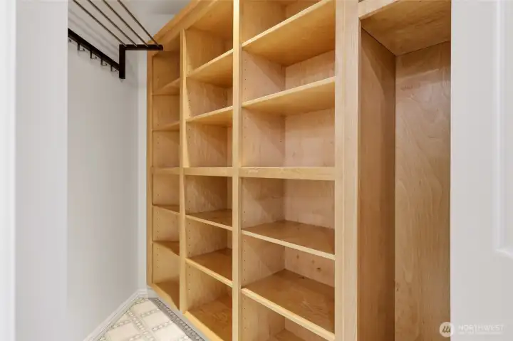 A wonderful example of built-ins found in this home, this pantry will satisfy your storage dreams!