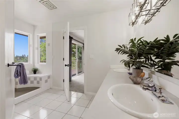 How many primary bathrooms can boast territorial views from the walk-in shower?? :D
