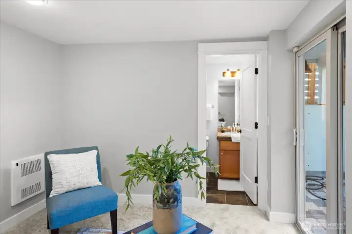 3rd bedroom has its own 3/4 bathroom