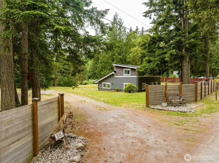 First driveway entrance