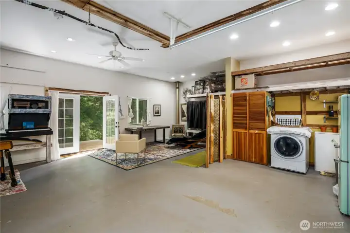 Inside garage/shop/studio