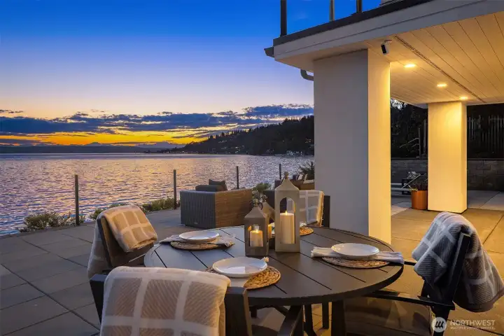 Entertain on ample finished deck space.
