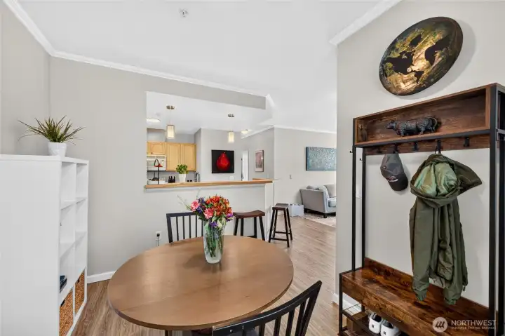 Dining room off the Kitchen
