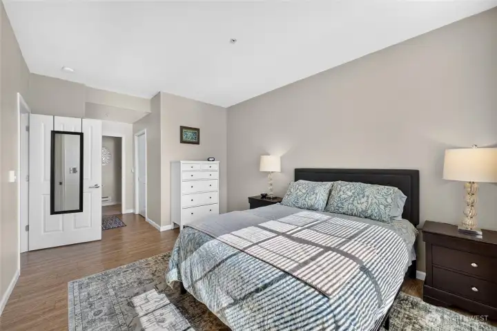 Primary Suite with huge closet and attached bath