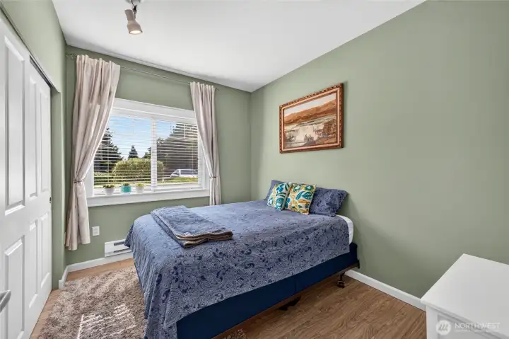 Bedroom with large closet