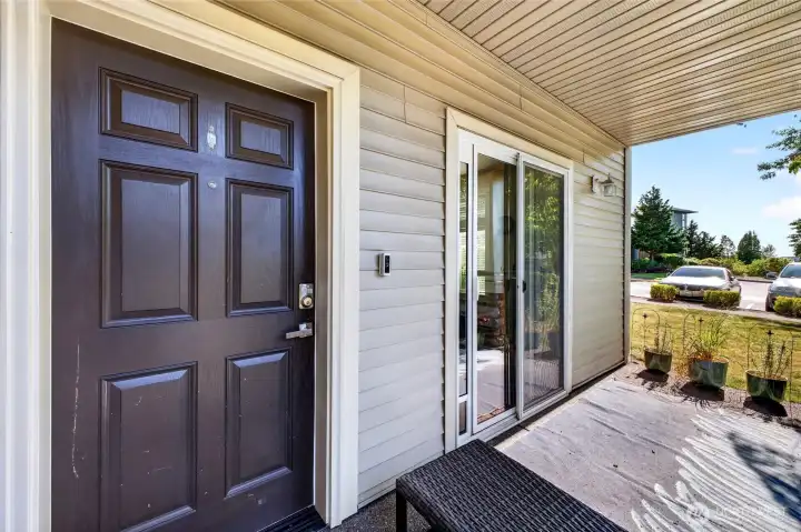 Entry and patio off the living room