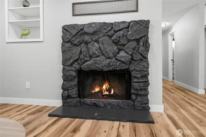 Upstairs fireplace Upstairs fireplace