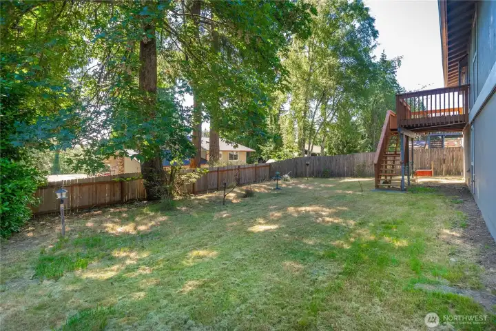fenced backyard fenced backyard
