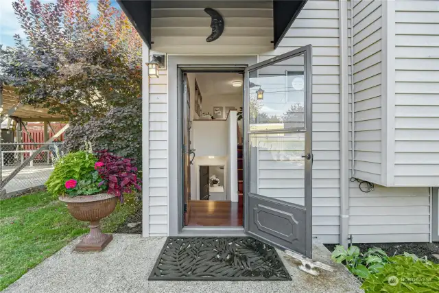 Back door leading to office or mudroom