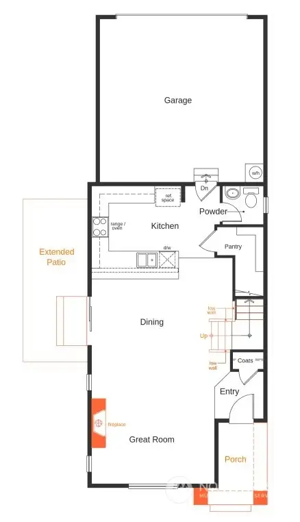 1740 First Floor showing structural upgrades