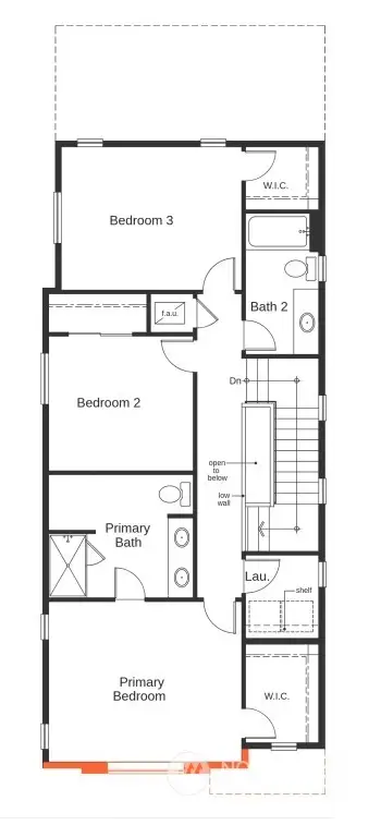 1740 Second Floor showing structural upgrades