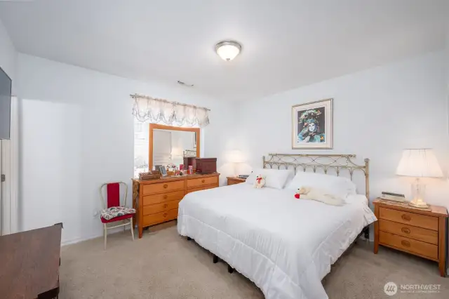 Primary En Suite. Plenty of room for a King Size Bed and Furniture.
