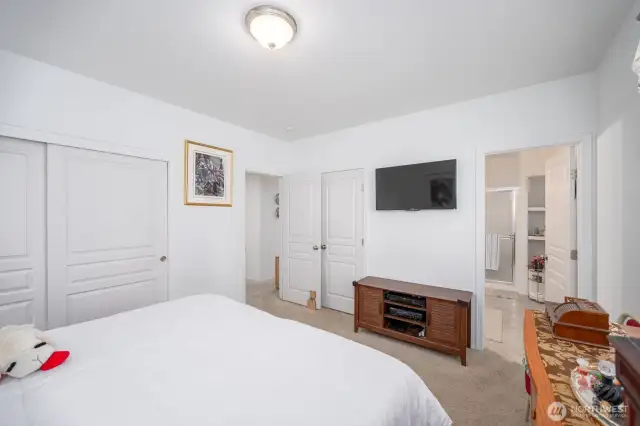 Two Closets in the Primary Bedroom.