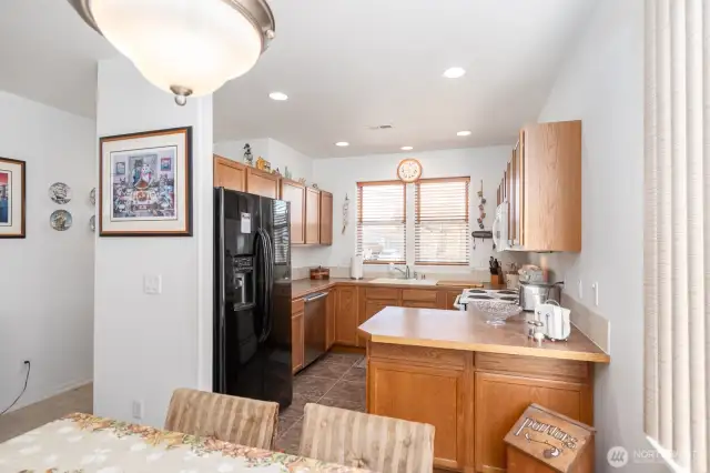Lots of cabinet space. All Appliances stay with the home!