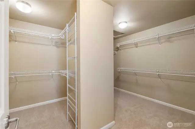 Oversized Primary Walk-in Closet