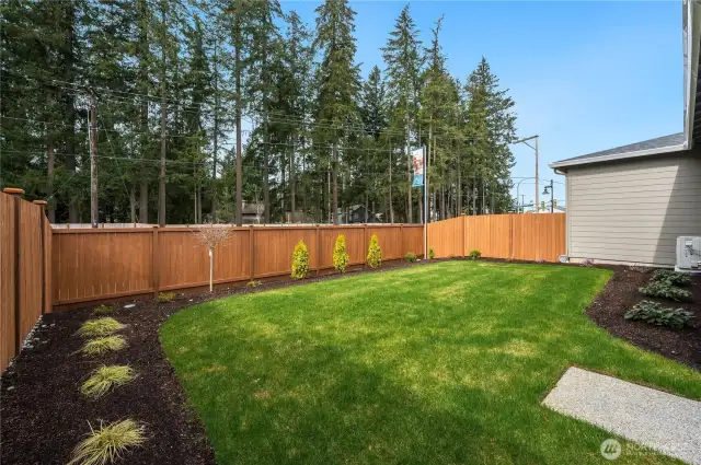Fully Fenced Yard