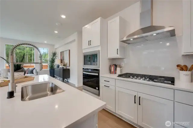 Beautiful Counters and Range Hood