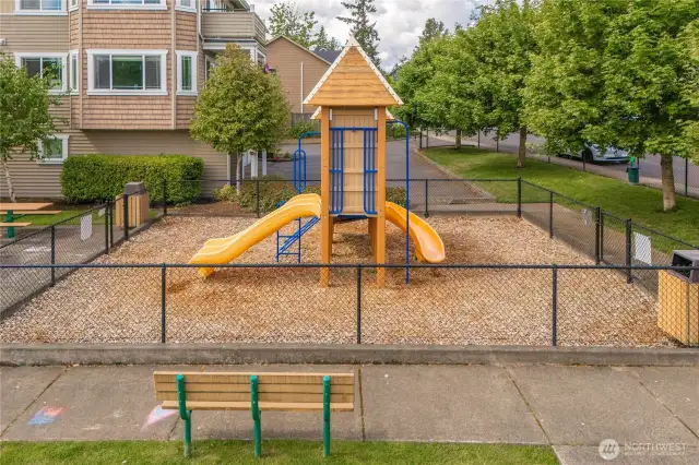 Private play area inside the fully fenced and gated community.