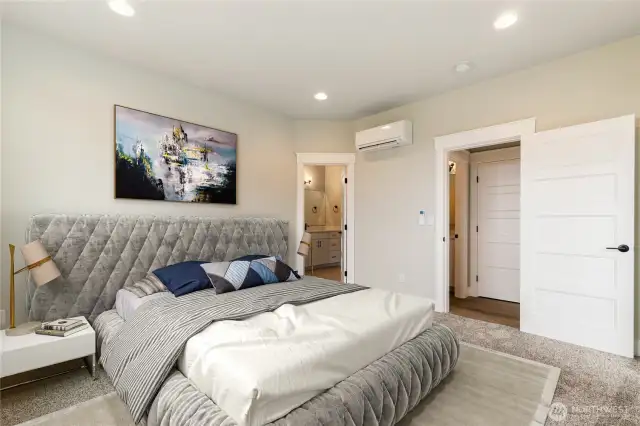 Sample staged photo of the bedroom.  Sample interior photo only, not the actual house.