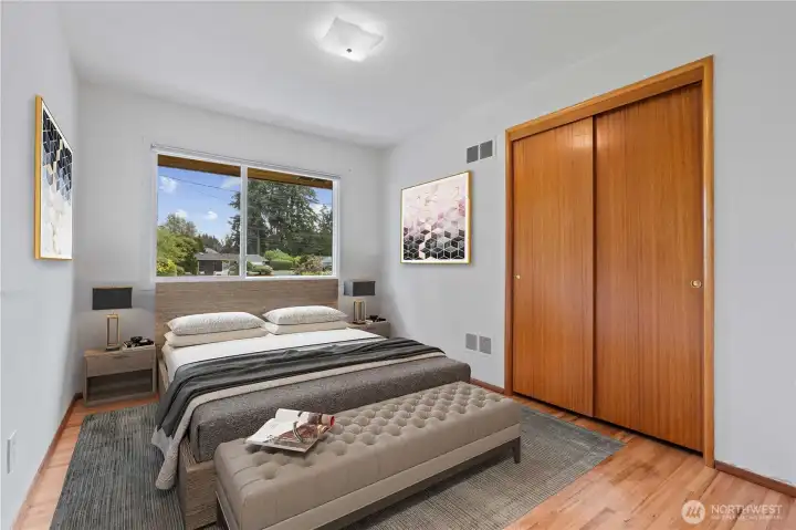 Light and bright second bedroom