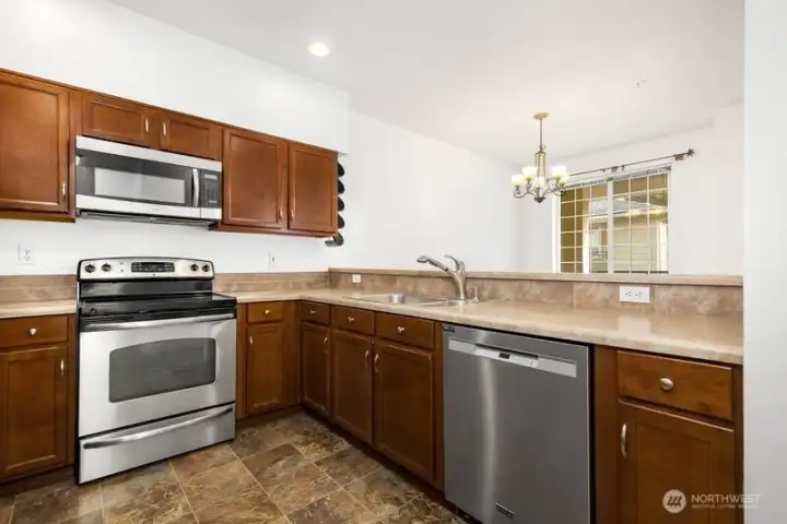 Looking back towards the front door & dining area.