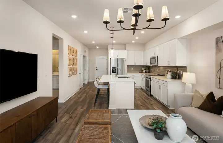 Picture represents model of floorplan, but not actual home.