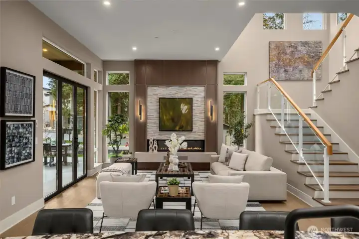 Airy Living Space w/ Abundant Windows from Every Angle.